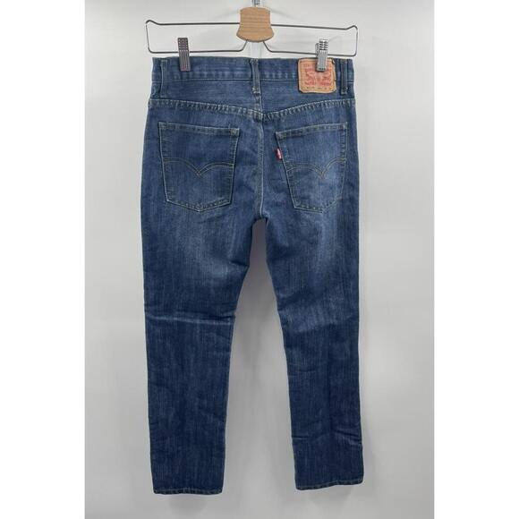 Levis 511 Slim Fit Boys Jeans Dark Wash‎ Adjustable Waistband 16REG - Picture 3 of 8